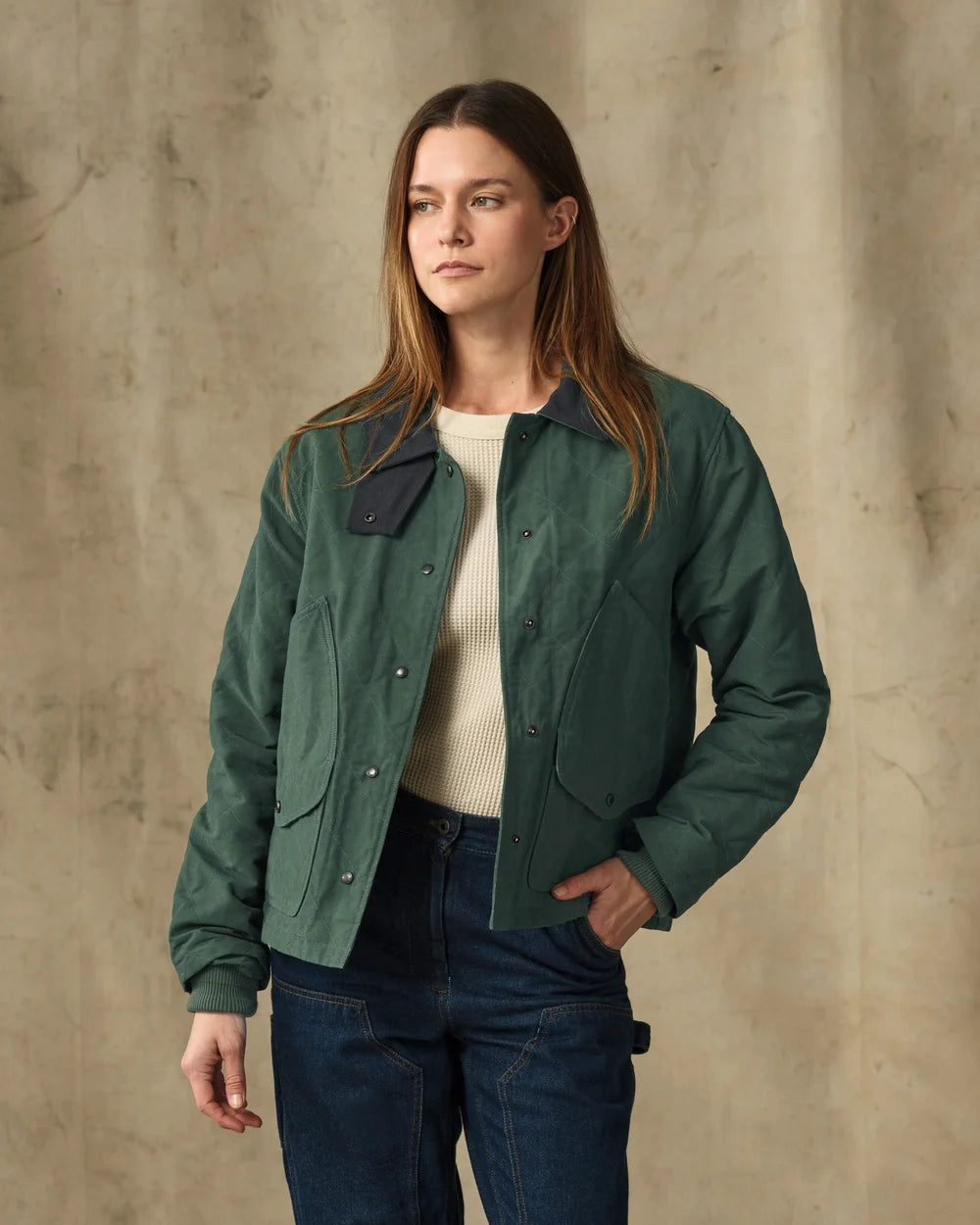 Filson - Women's Quilted Outfitter Jacket Deep Forest