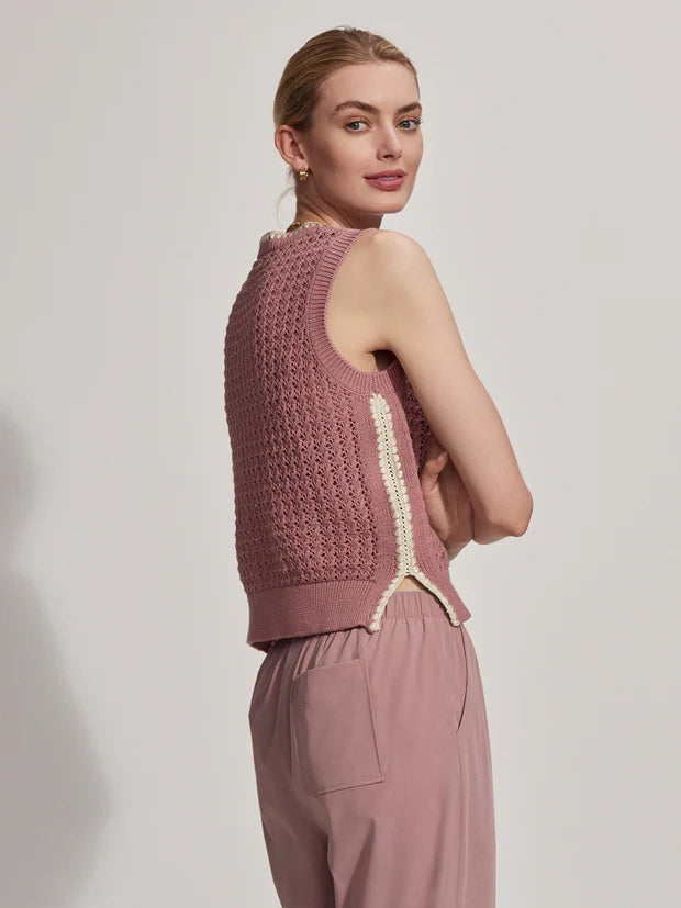 Varley - Delaney Knit Vest in Woodrose