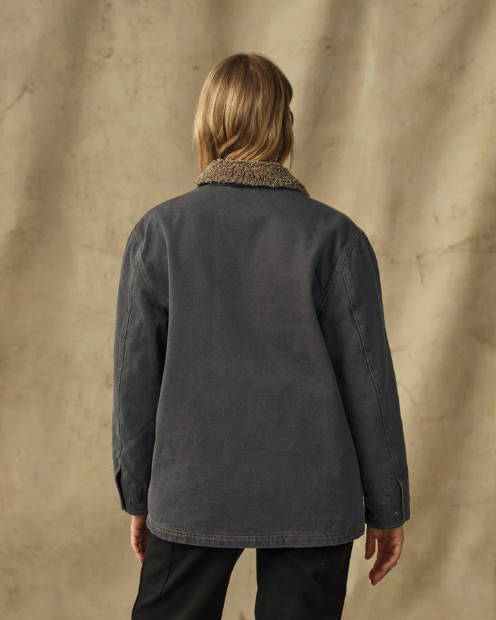 Filson - Women's Black Denim Insulated Outfitter Coat