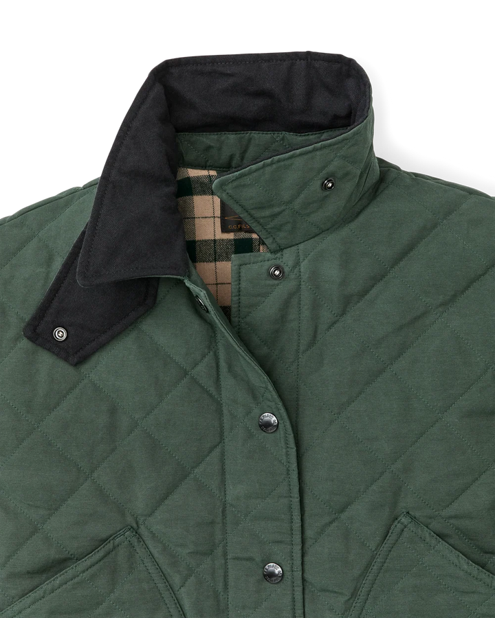 Filson - Women's Quilted Outfitter Jacket Deep Forest