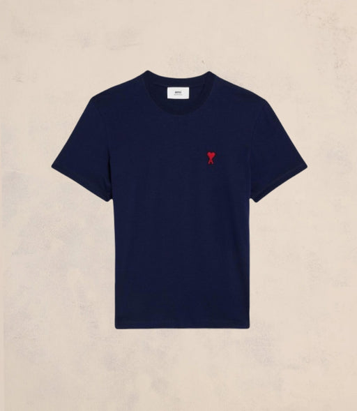 AMI PARIS - Small Nautic Blue Red Ami De Coeur T-Shirt