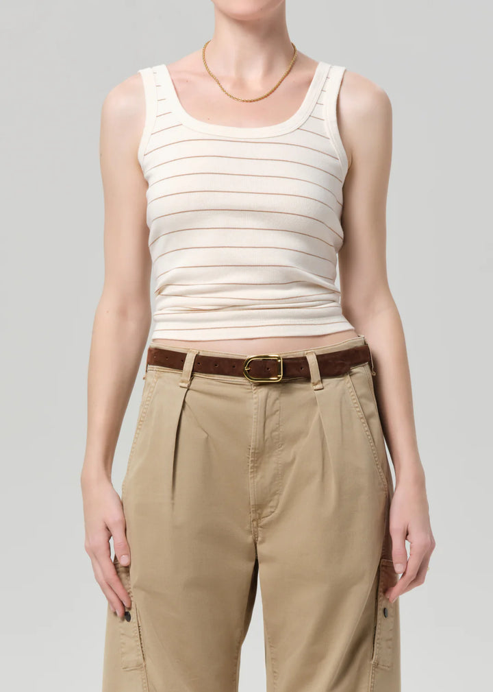 Citizens of Humanity - Faye Tank Golden Pinstripe