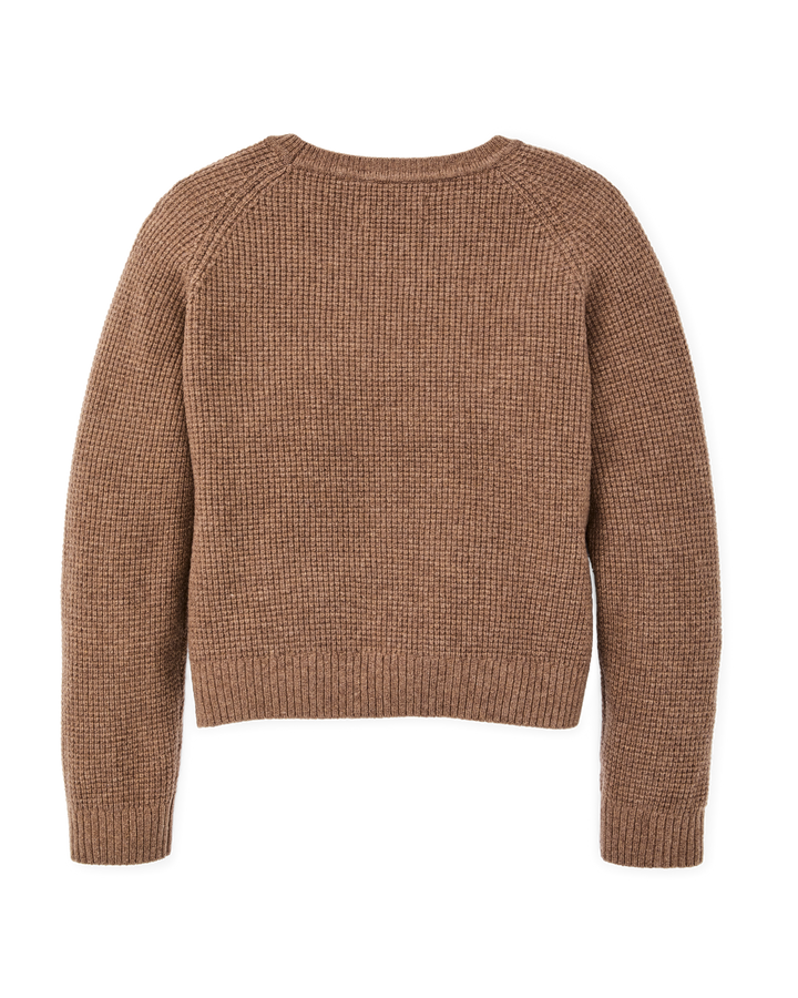 Filson - Women's Waffle Knit Merino Sweater in Brown Heather - Kalifornia Jean Bar