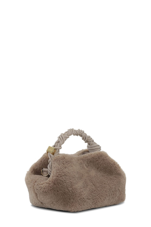 Ganni - Oyster Grey Fluffy Small GANNI Bou Bag