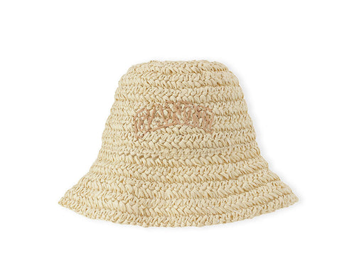 Ganni - Almond Milk Summer Straw Hat