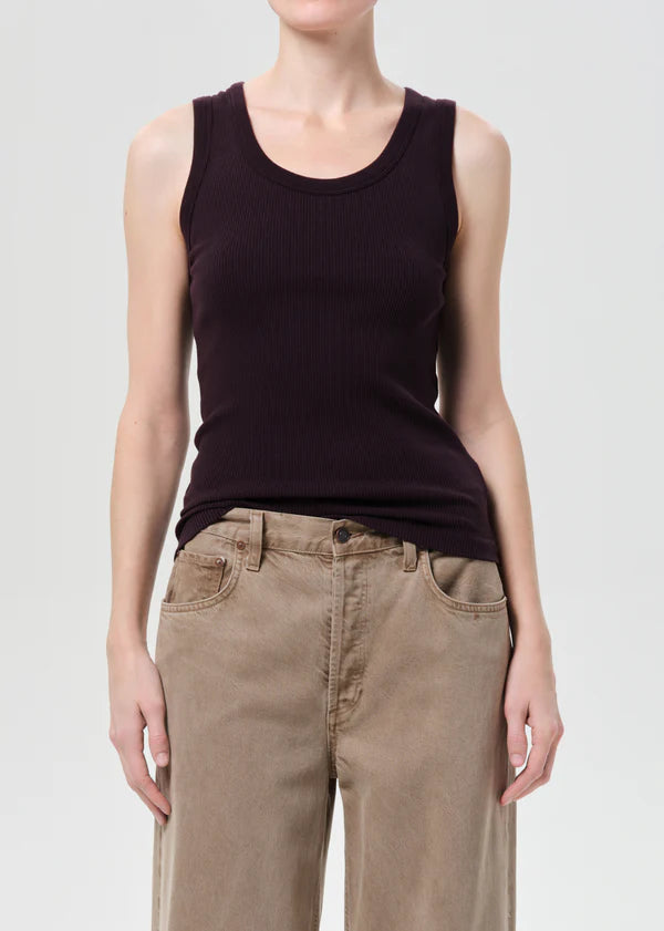 Agolde - Poppy Tank in Eggplant