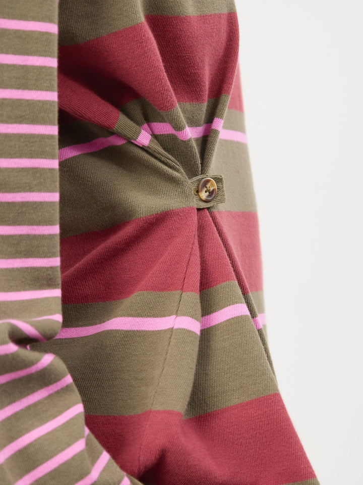 Damson Madder - Noah Cinch Rugby in Olive Pink - Kalifornia Jean Bar