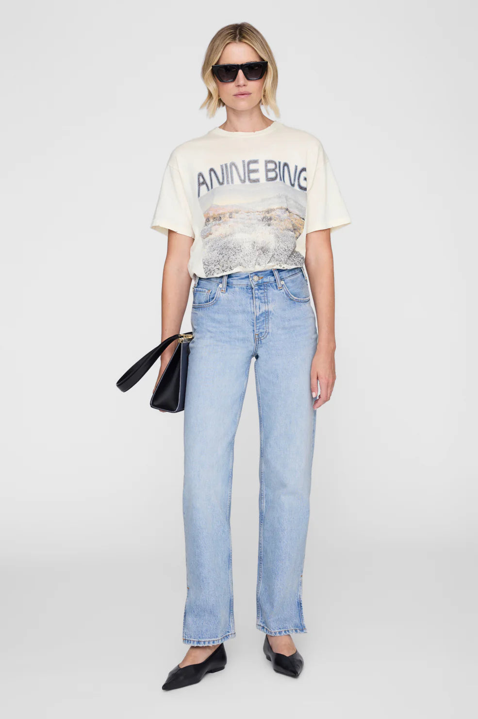Anine Bing - Cade Wildflowers Tee Off-White
