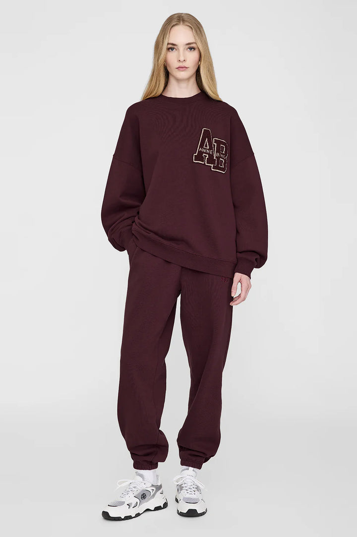 Anine Bing - Karter Jogger in Burgundy