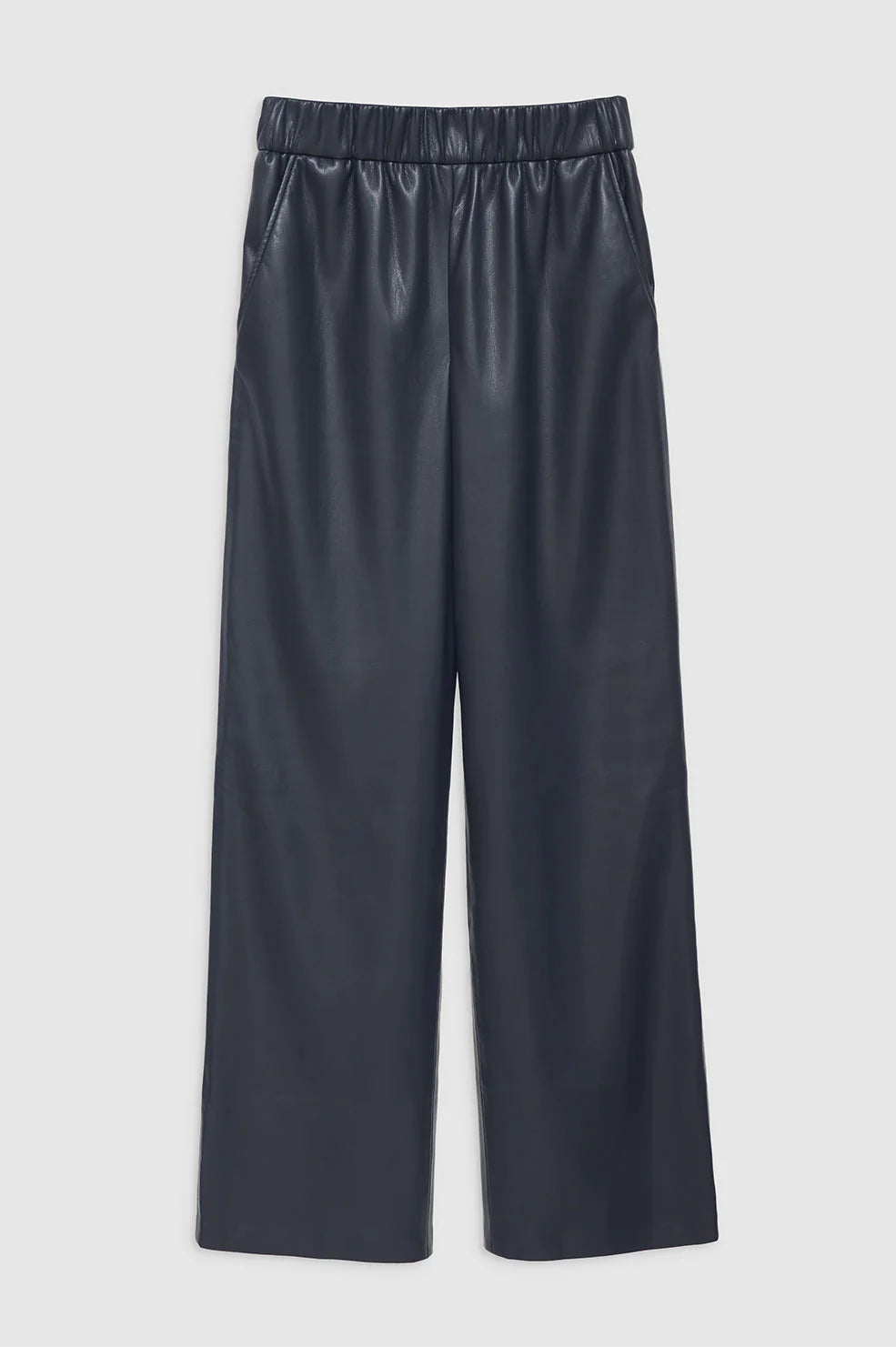 Anine Bing - Koa Pant in Navy Vegan Leather