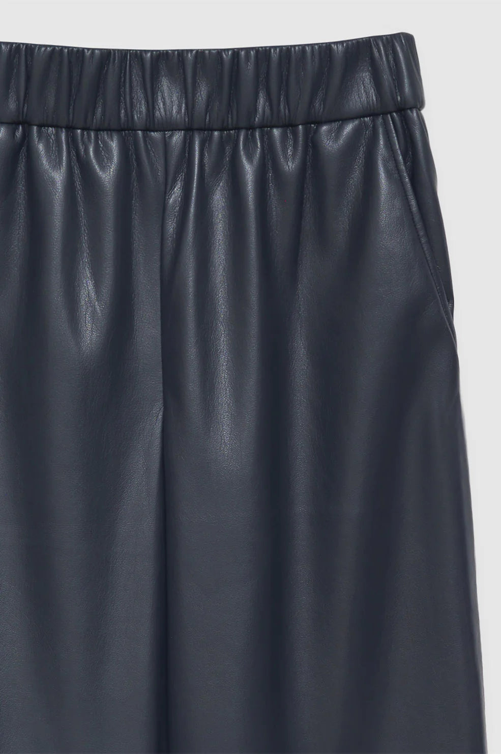 Anine Bing - Koa Pant in Navy Vegan Leather