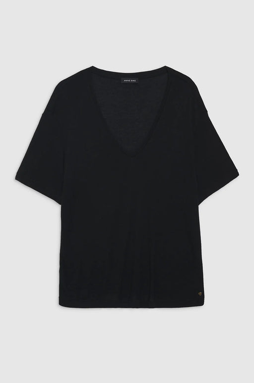 Anine Bing - Vale Tee in Black Cashmere Blend