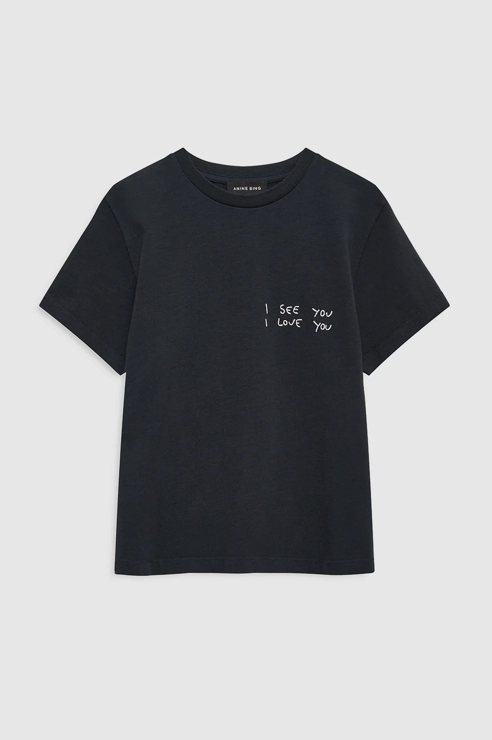 Anine Bing - Shelley Tee I See You I Love You in Black
