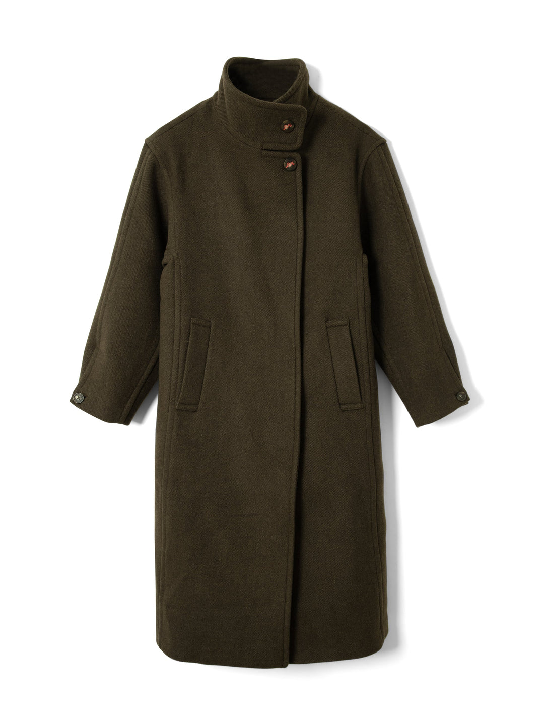 Damson Madder - Agnes Wool Coat in Chocolate - Kalifornia Jean Bar