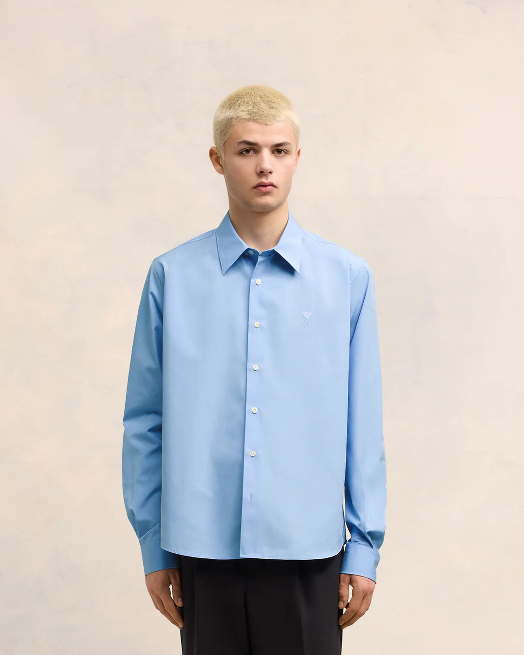 AMI PARIS - Cashmere Blue Ami De Coeur Classic Shirt