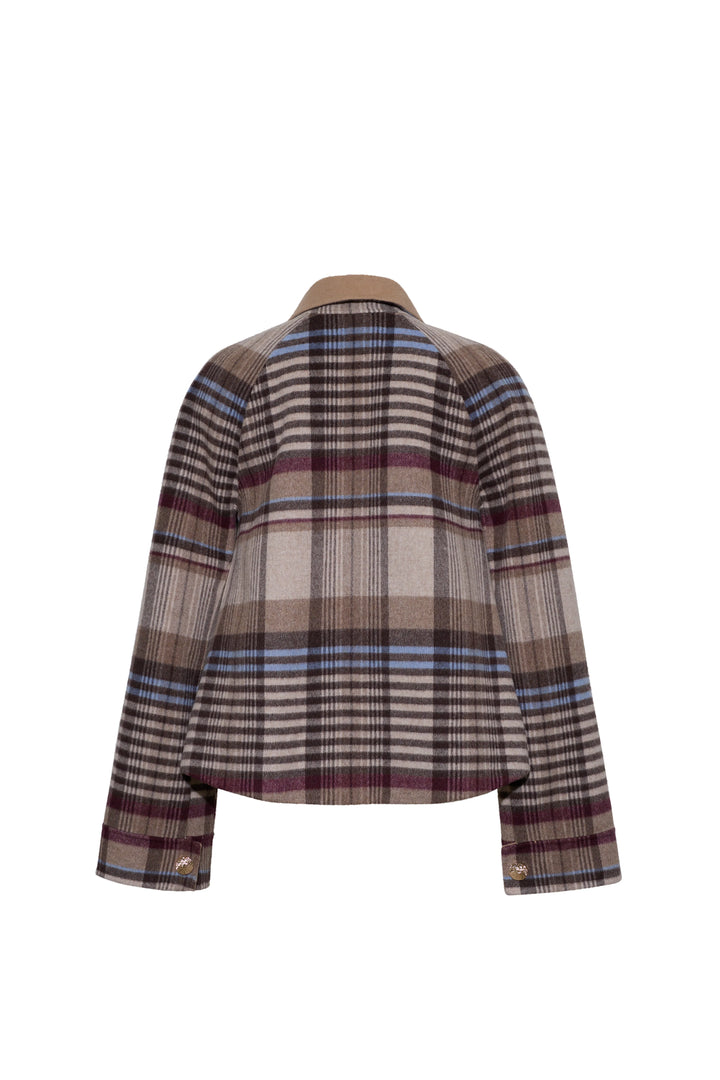 Cara Cara - Andrew Jacket Pima Plaid Tan