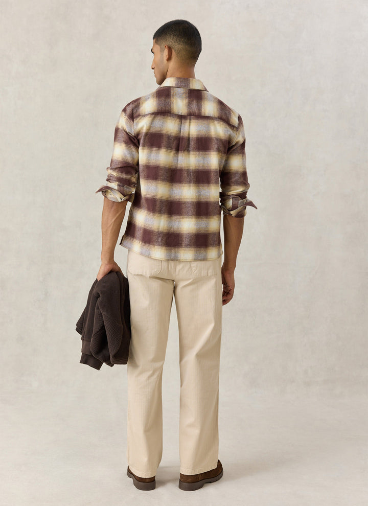 Percival Ashe check shirt, back view