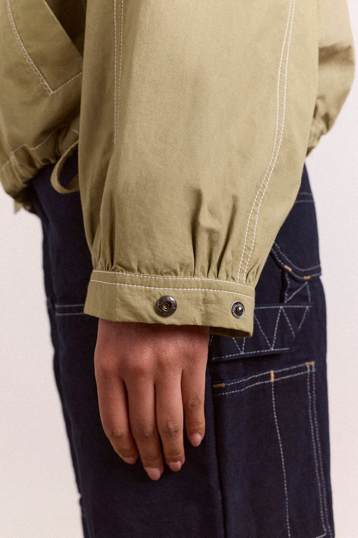 Damson Madder - Blake Hooded Top in Sage - Kalifornia Jean Bar