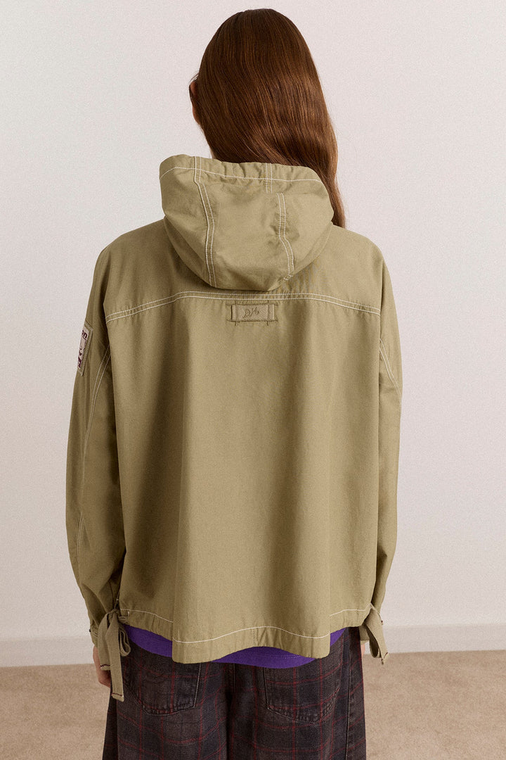 Damson Madder - Blake Hooded Top in Sage - Kalifornia Jean Bar