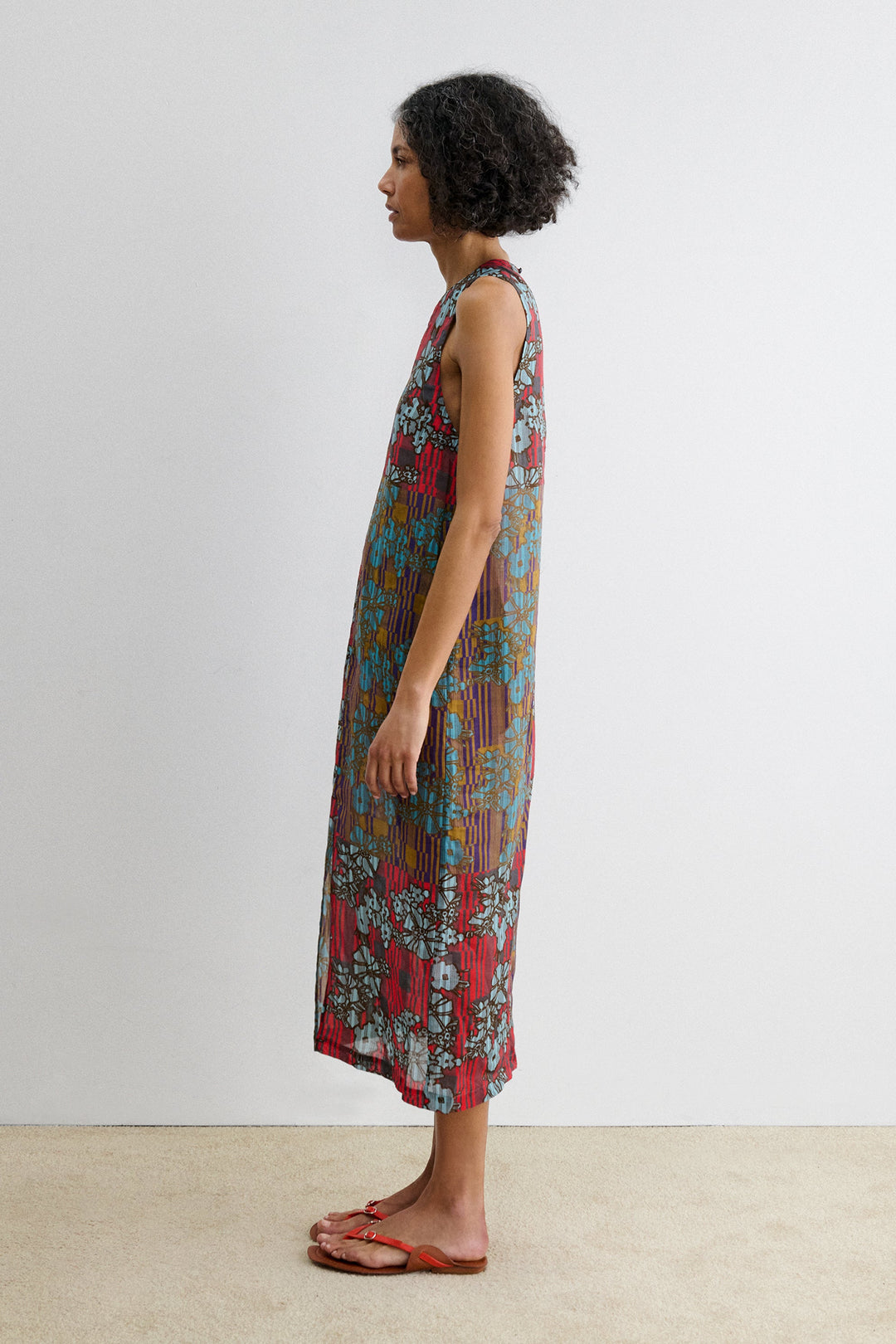 Rachel Comey - Baldan Dress in Red Hibiscus Print