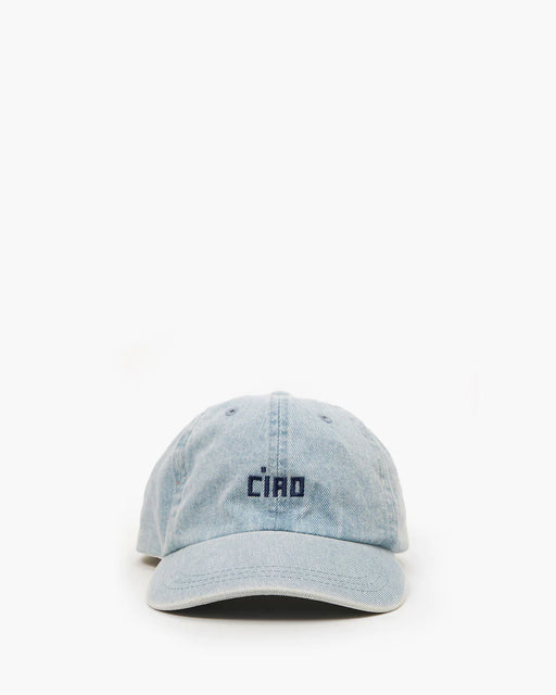 Clare V. - Denim Petit Block Ciao Baseball Hat