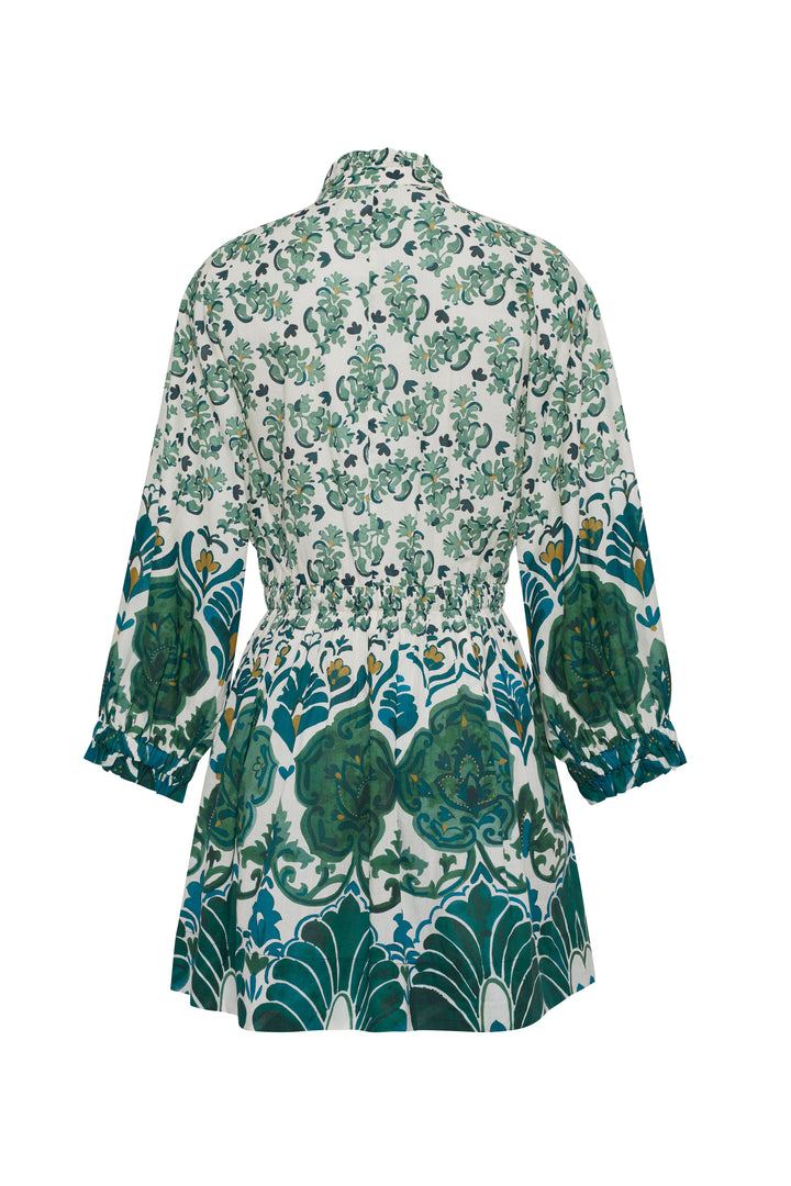 Cara Cara - Beatrice Mini Dress Samara Green