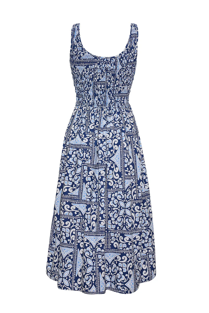 Cara Cara - Bergamo Dress Hart Tile Navy