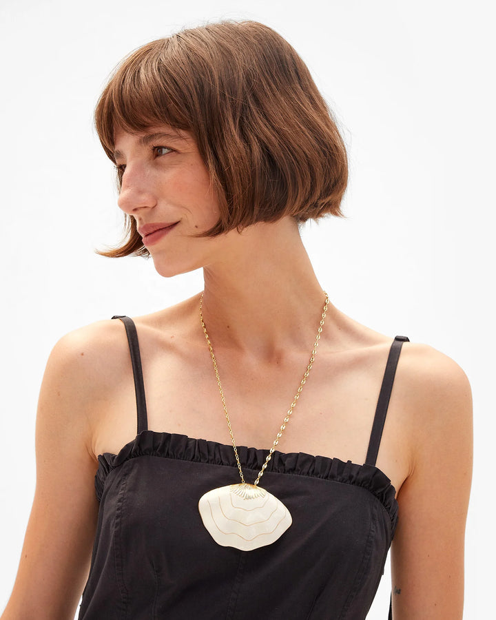 Clare V. - Clam Pendant Necklace