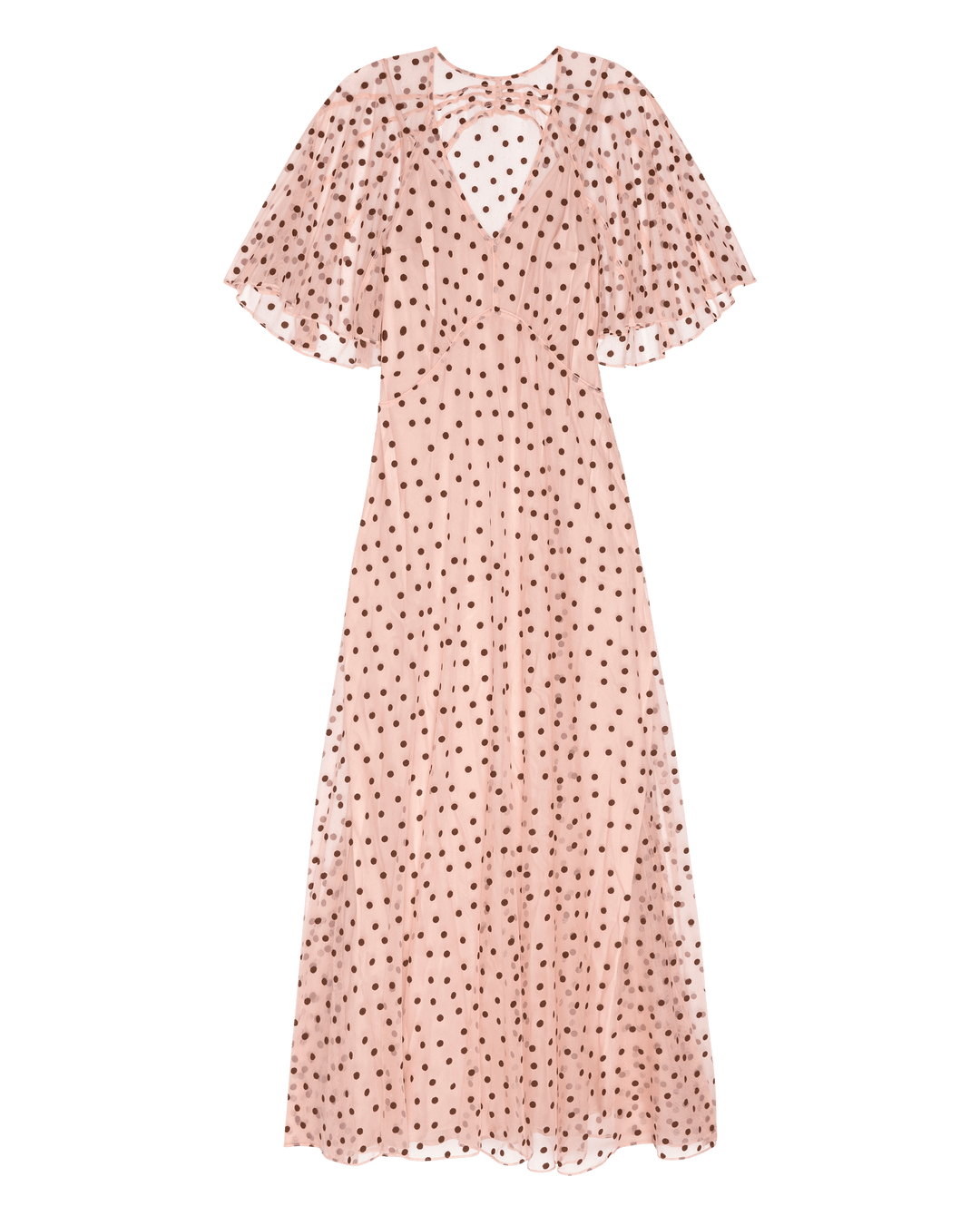 THE GREAT. - Pink Dot Festal Dress