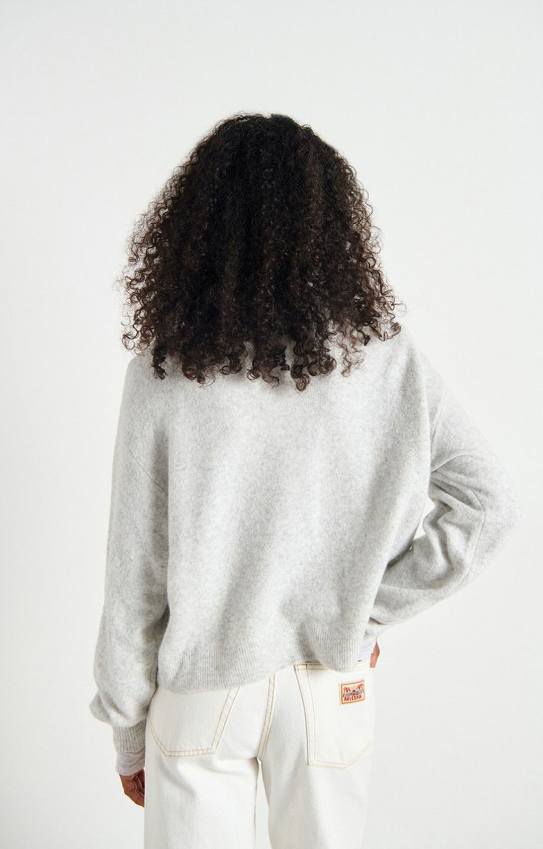 American Vintage - Heather Grey Damsville Crewneck Cardigan