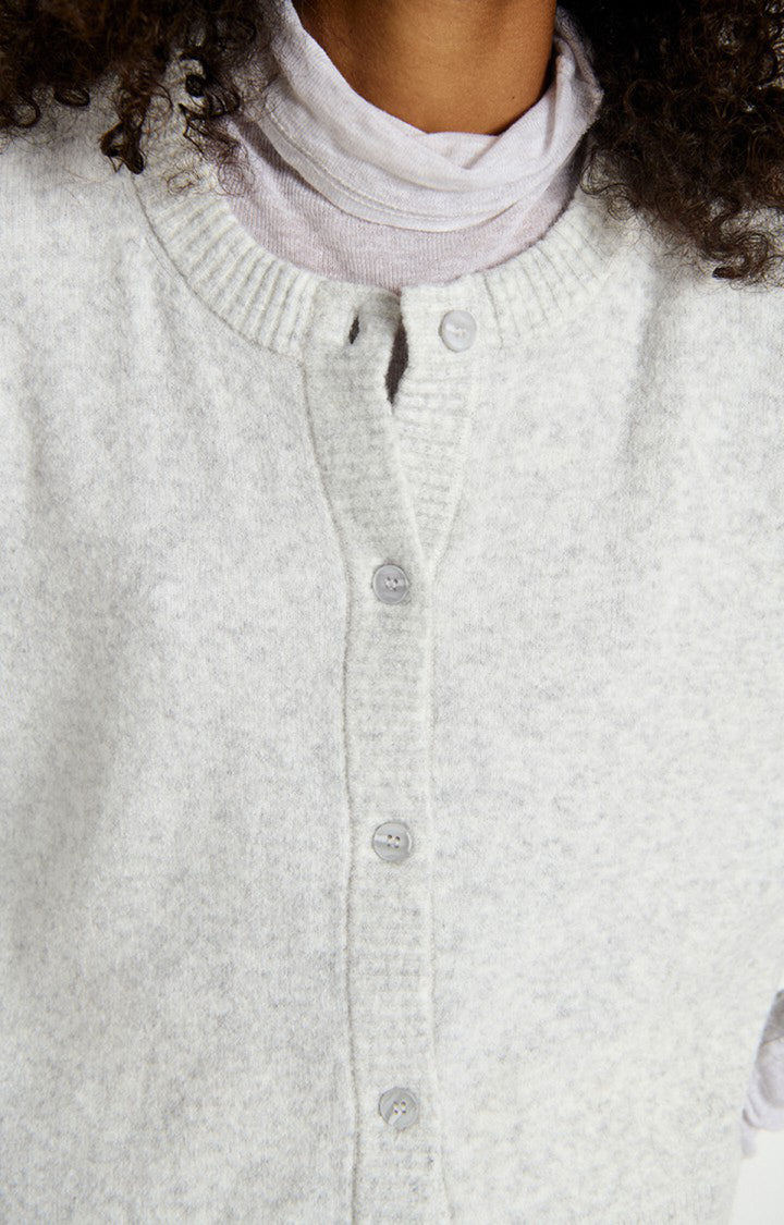 American Vintage - Heather Grey Damsville Crewneck Cardigan
