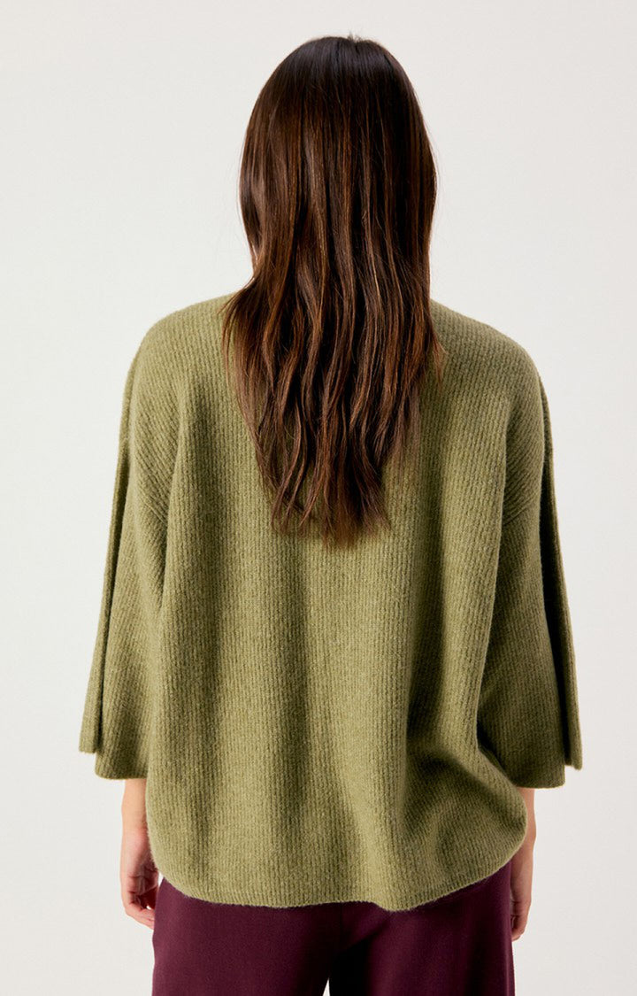 American Vintage Melange Lizard Damsville V-Neck Cardigan