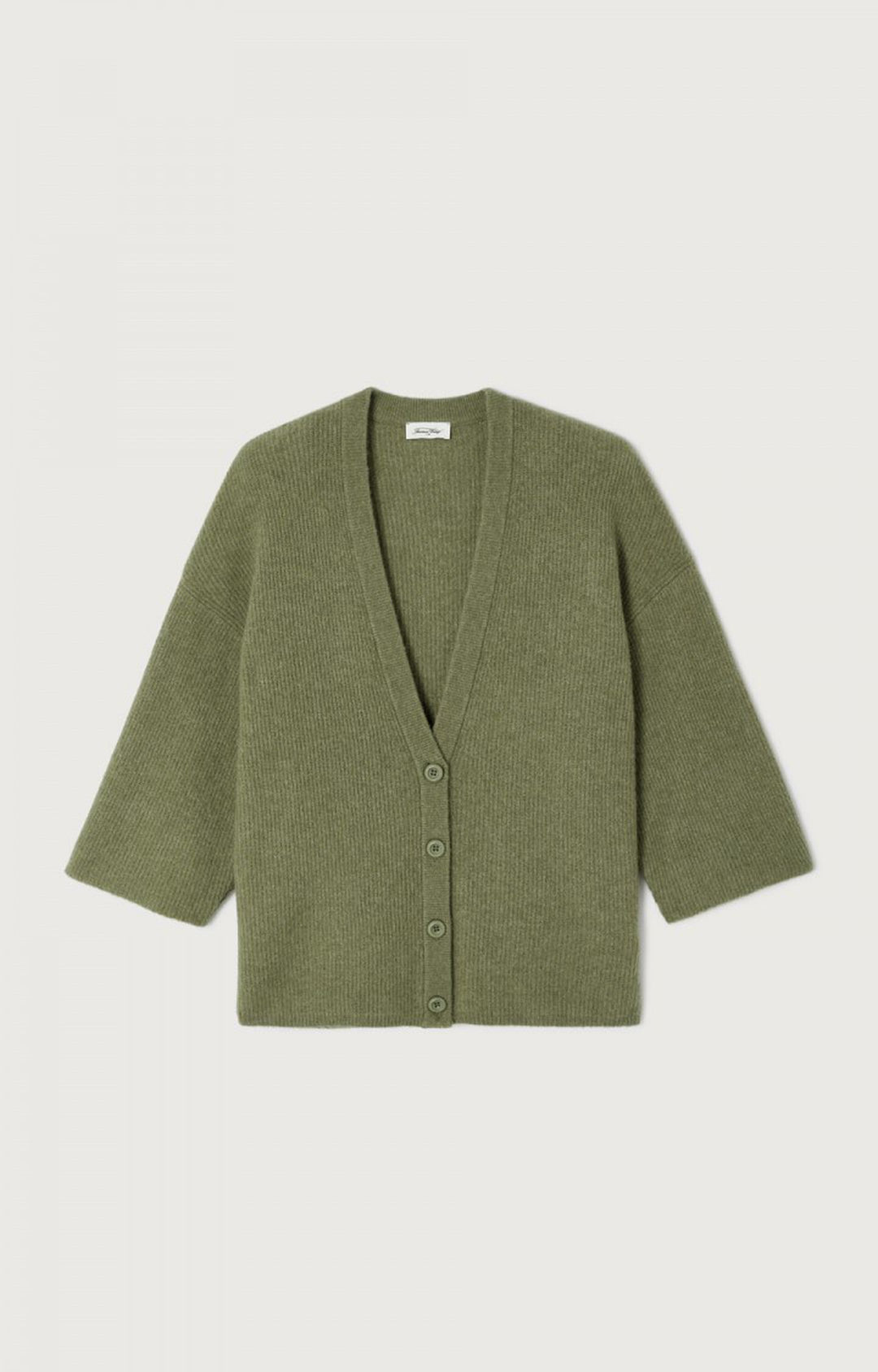 American Vintage Melange Lizard Damsville V-Neck Cardigan