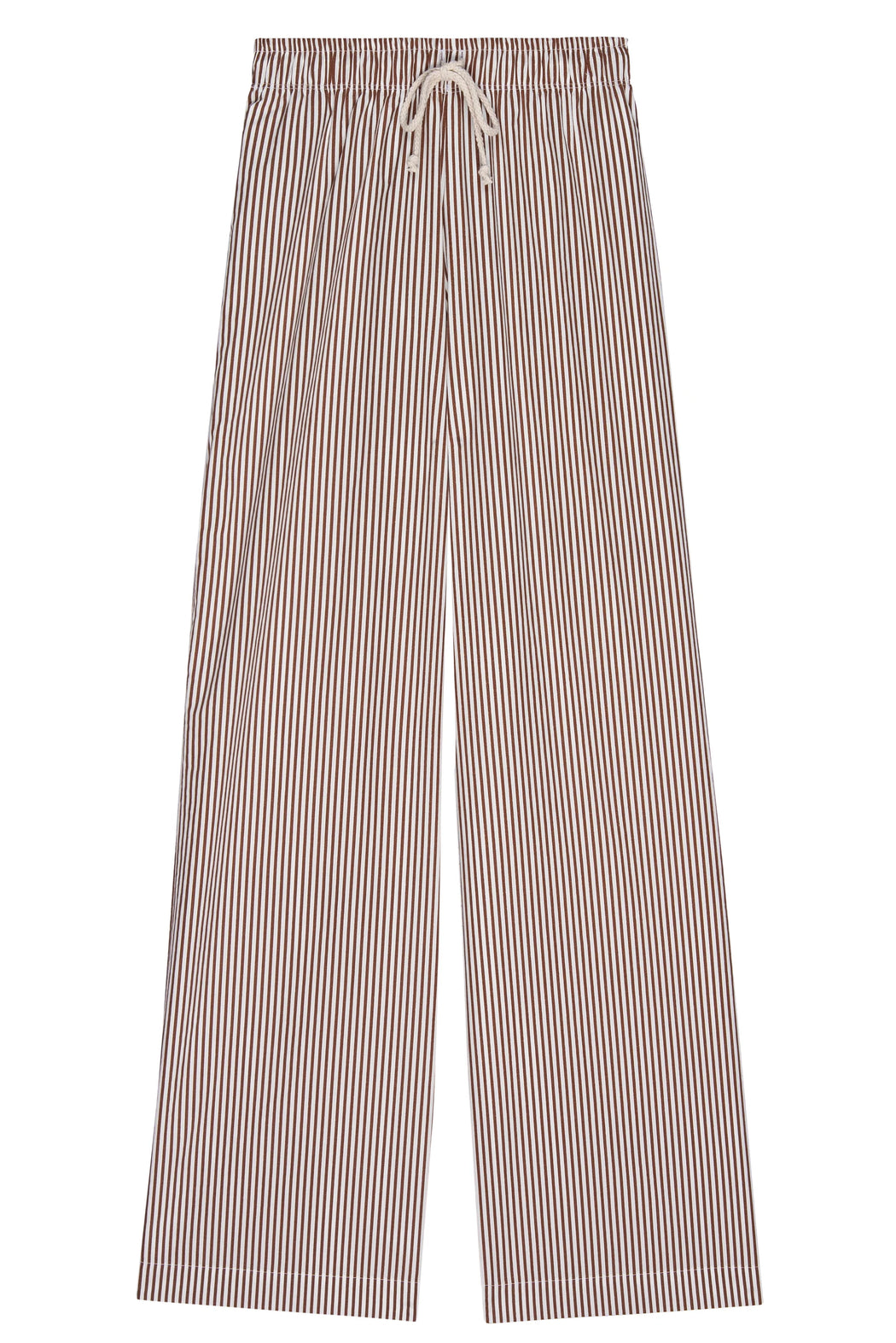 Donni - The Stripe Pop Pant in Espresso Stripe