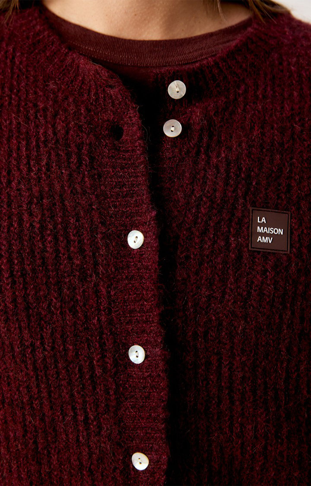 American Vintage - Melange Acerola East Sleeveless Cardigan - Melange Acerola