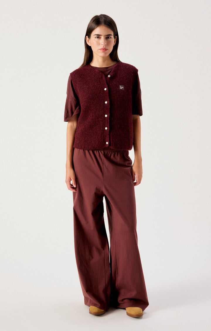 American Vintage - Melange Acerola East Sleeveless Cardigan - Melange Acerola