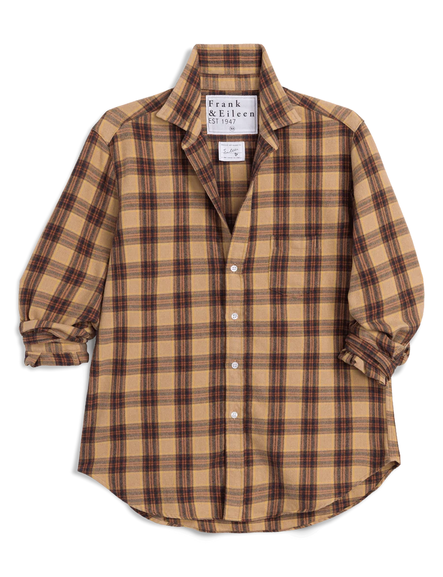 Frank & Eileen - Eileen Gold Brown Black Plaid