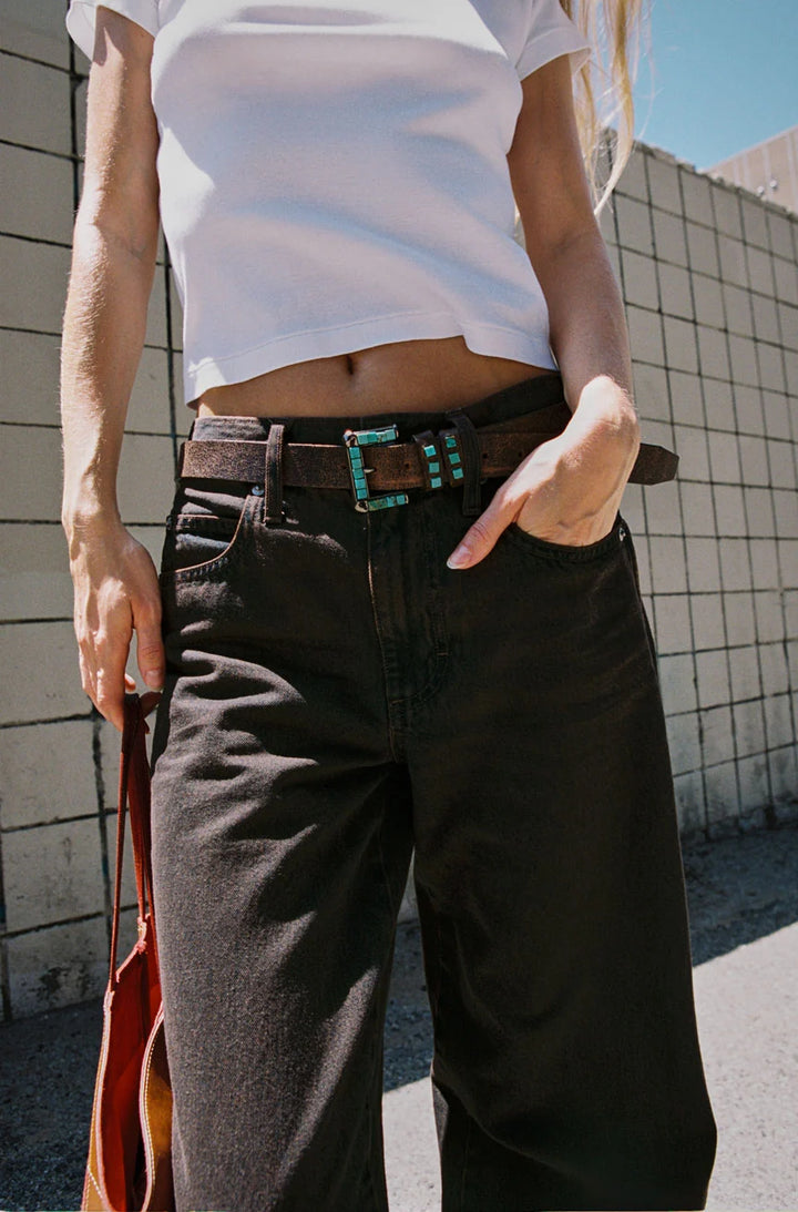 AMO - Kira Wide Leg Jean in Workshop