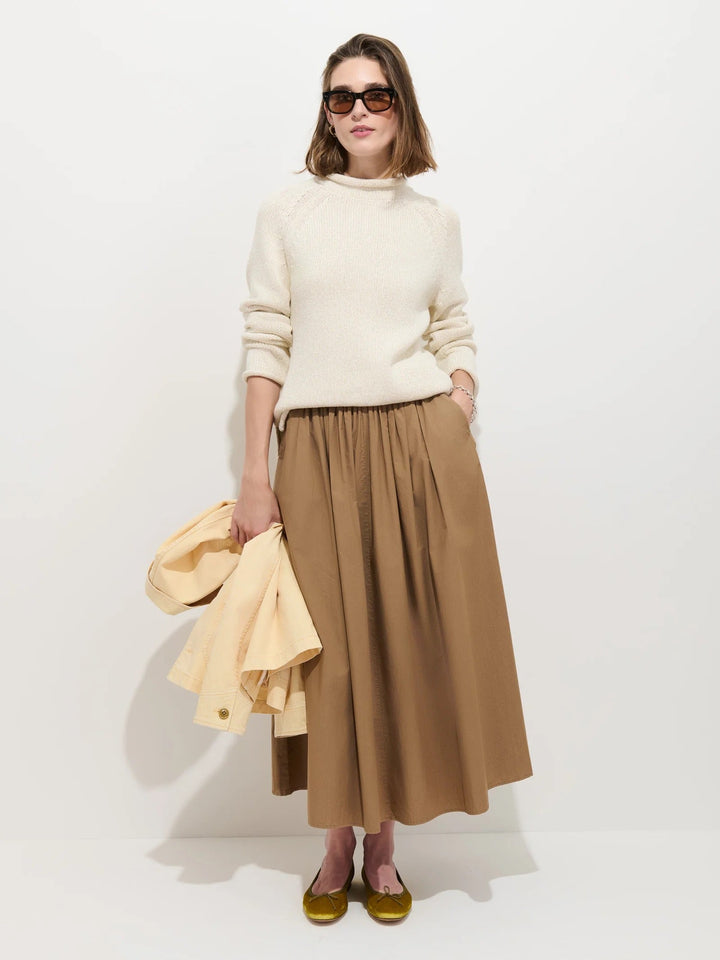 Alex Mill - Eastport Rollneck Sweater in Marled Ivory