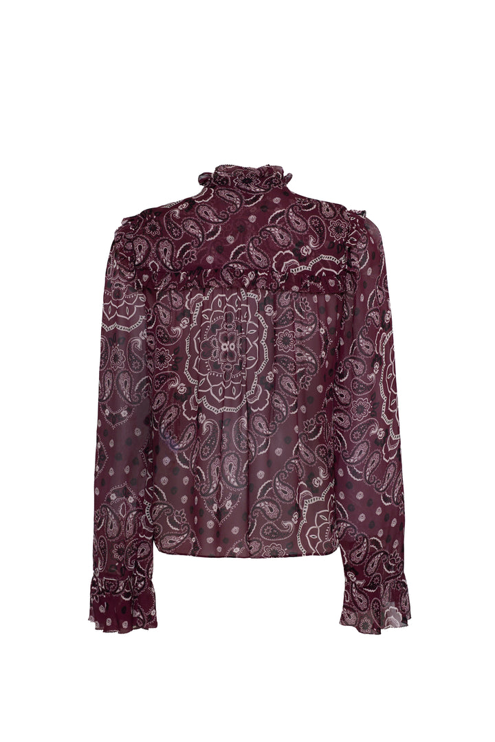 Cara Cara - Elouise Top in Bandana Plum