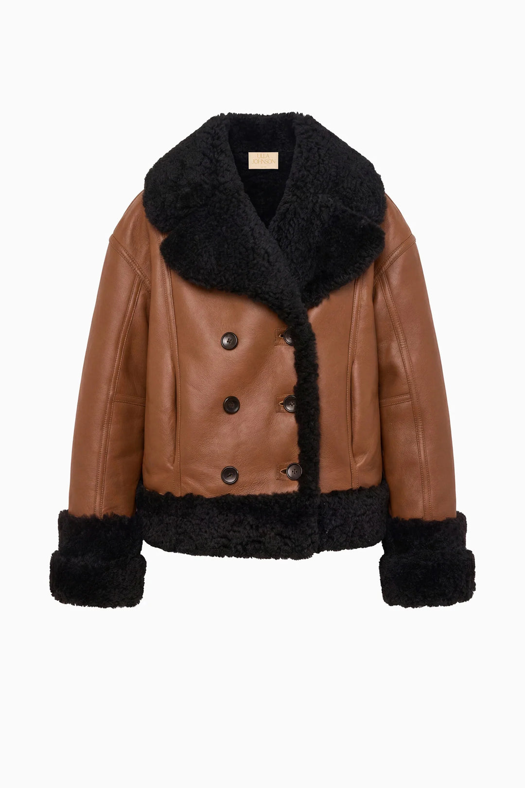 Ulla Johnson - Nisha Reversible Shearling Coat Noir