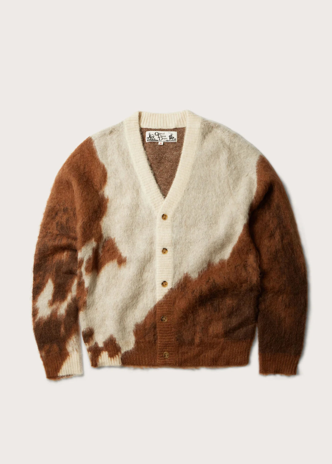 One of These Days - Horse Knit Cardigan in Brown