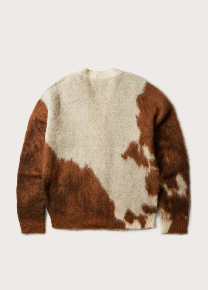 One of These Days - Horse Knit Cardigan in Brown