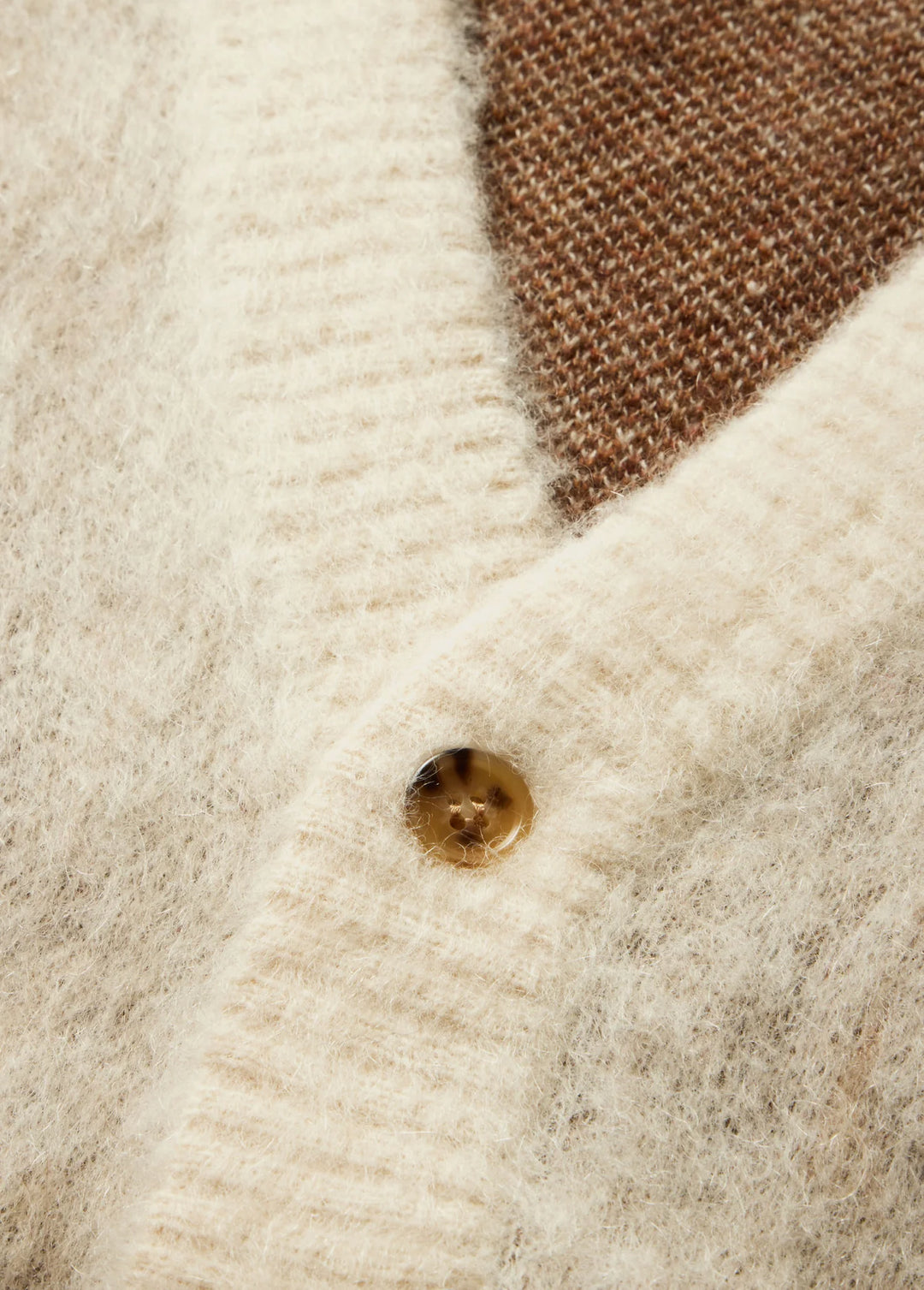 One of These Days - Horse Knit Cardigan in Brown