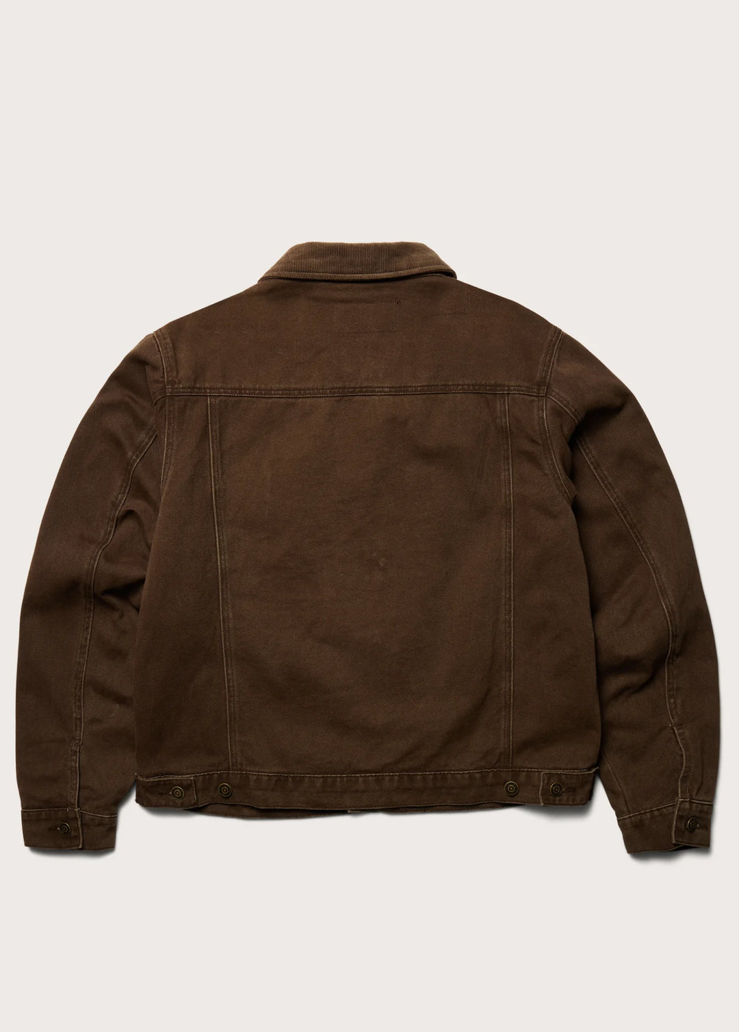 One of These Days - Lined Trucker Jacket Washed Brown Denim