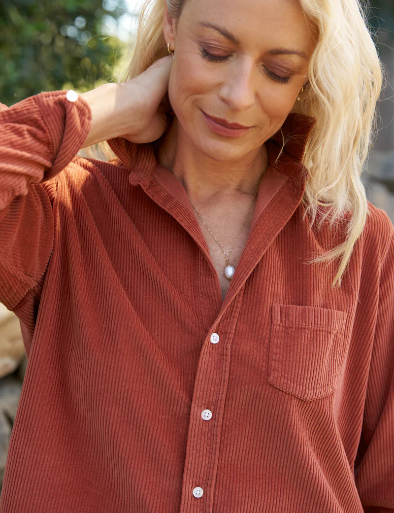 Frank & Eileen - Spice Eileen Corduroy Relaxed Button-Up Shirt