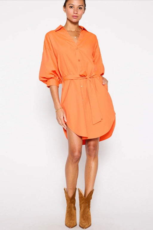 Brochu Walker - Tangerine Kate Belted Dress