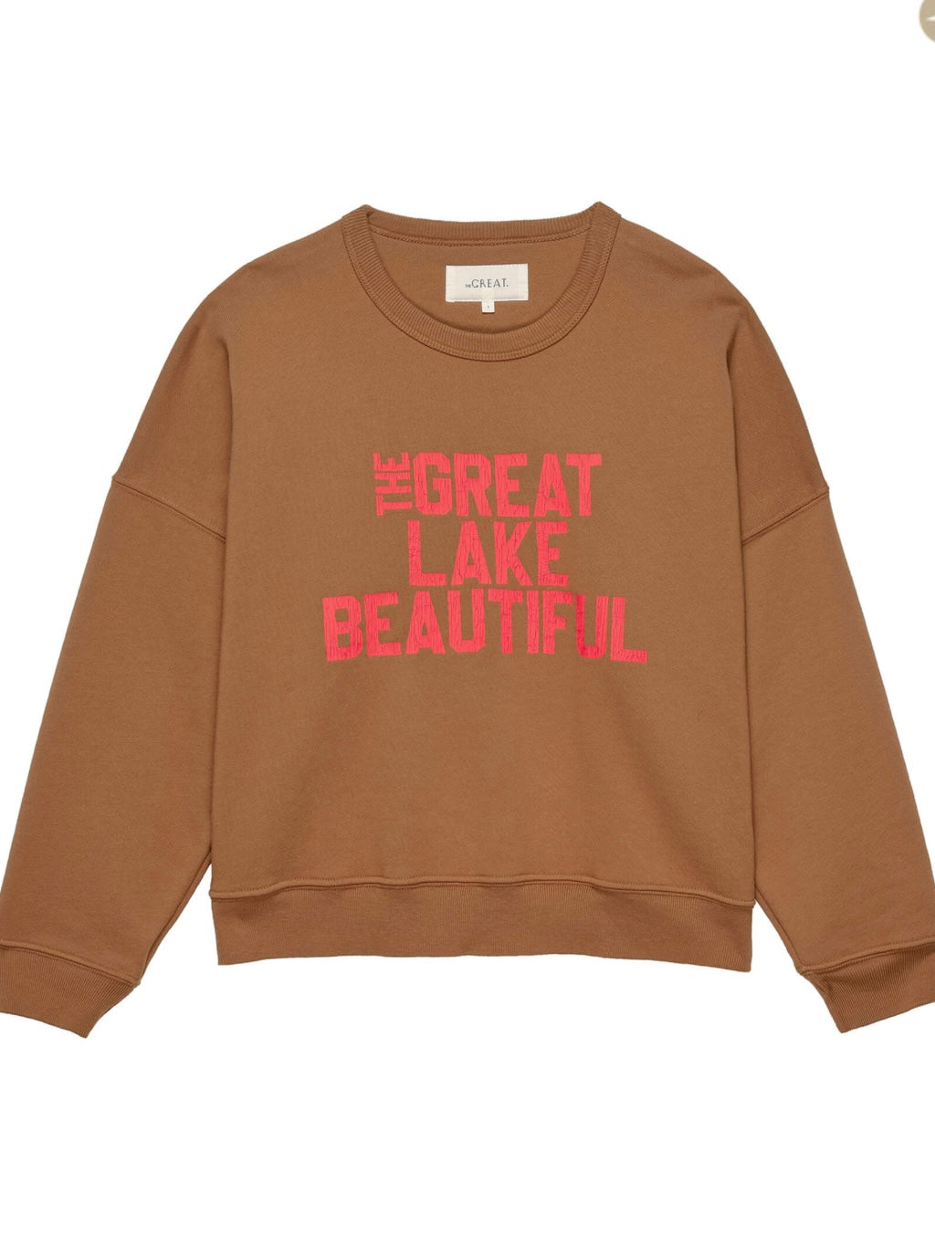 The Great - Bright Maple The Great Beautiful Lake Sweatshirt