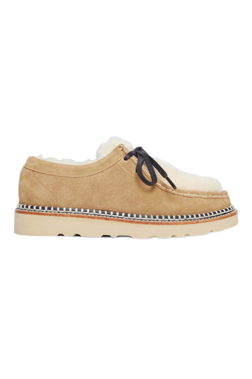 Freda Salvador - Willow Wallabee in Hazel Suede Stain Resistant with Shearling