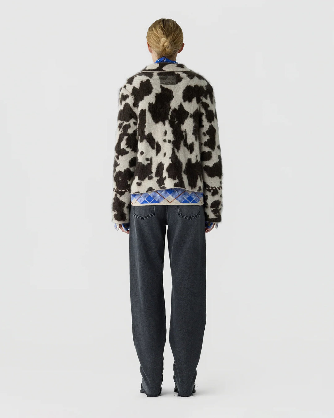 Guest in Residence - Cowhide Grizzly Jacket Oatmeal/Burnt Cocoa